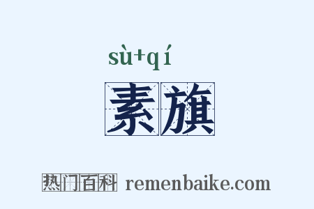 素旗是什么意思的图片
